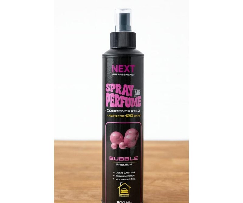 Air scented spray with  bubble gum scent. 300 ml